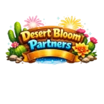 Monopoly GO Desert Bloom Partners event banner desert themed game event
