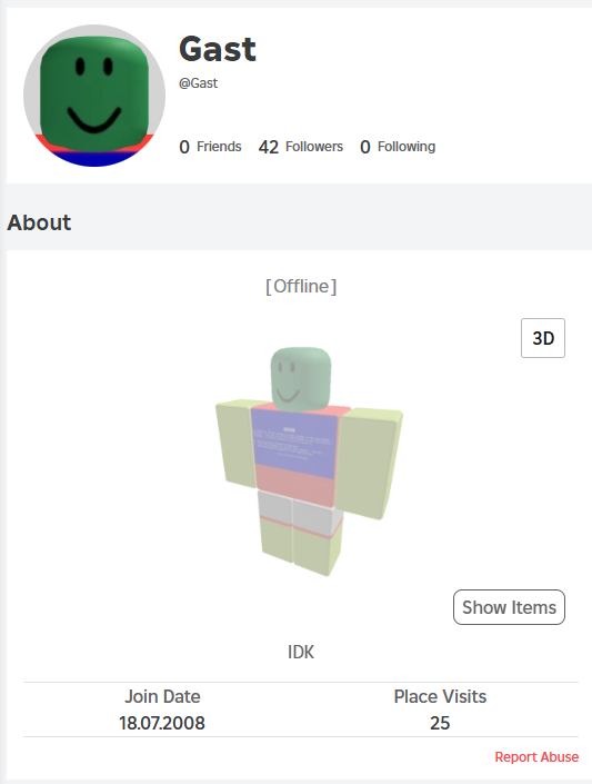 Roblox account