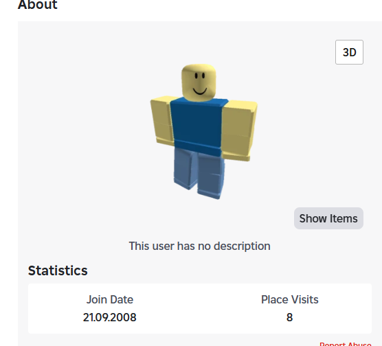 Roblox account