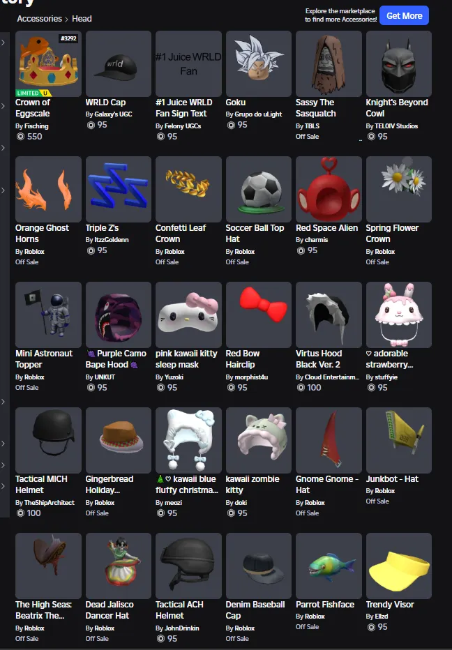 Roblox account