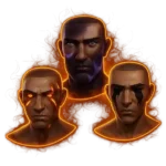 The 3 for 1 Curses Bundle logo featuring three distinct cursed skulls glowing with different mystical colors.