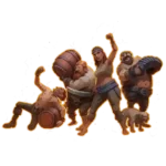 The Hire the SoT Crew logo showing a group of pirates standing together, ready for adventure on the seas.