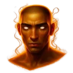 The Legendary Blessing of Athena’s Fortune logo featuring a radiant golden ghostly skull surrounded by ethereal blue light.