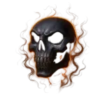 The Obsidian Bones logo featuring a dark skeletal figure with glossy black, stone-like bones.