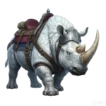 Wooly White Rhino Mount