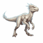 Swift Albino Raptor Mount