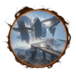 Wuthering Waves Port City of Guixu featuring detailed harbor scenery and ancient architecture, representing exploration and missions within this bustling coastal city.