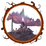 Wuthering Waves The Black Shores featuring dark, rocky coastline and stormy waters, representing exploration and challenges in this ominous region.